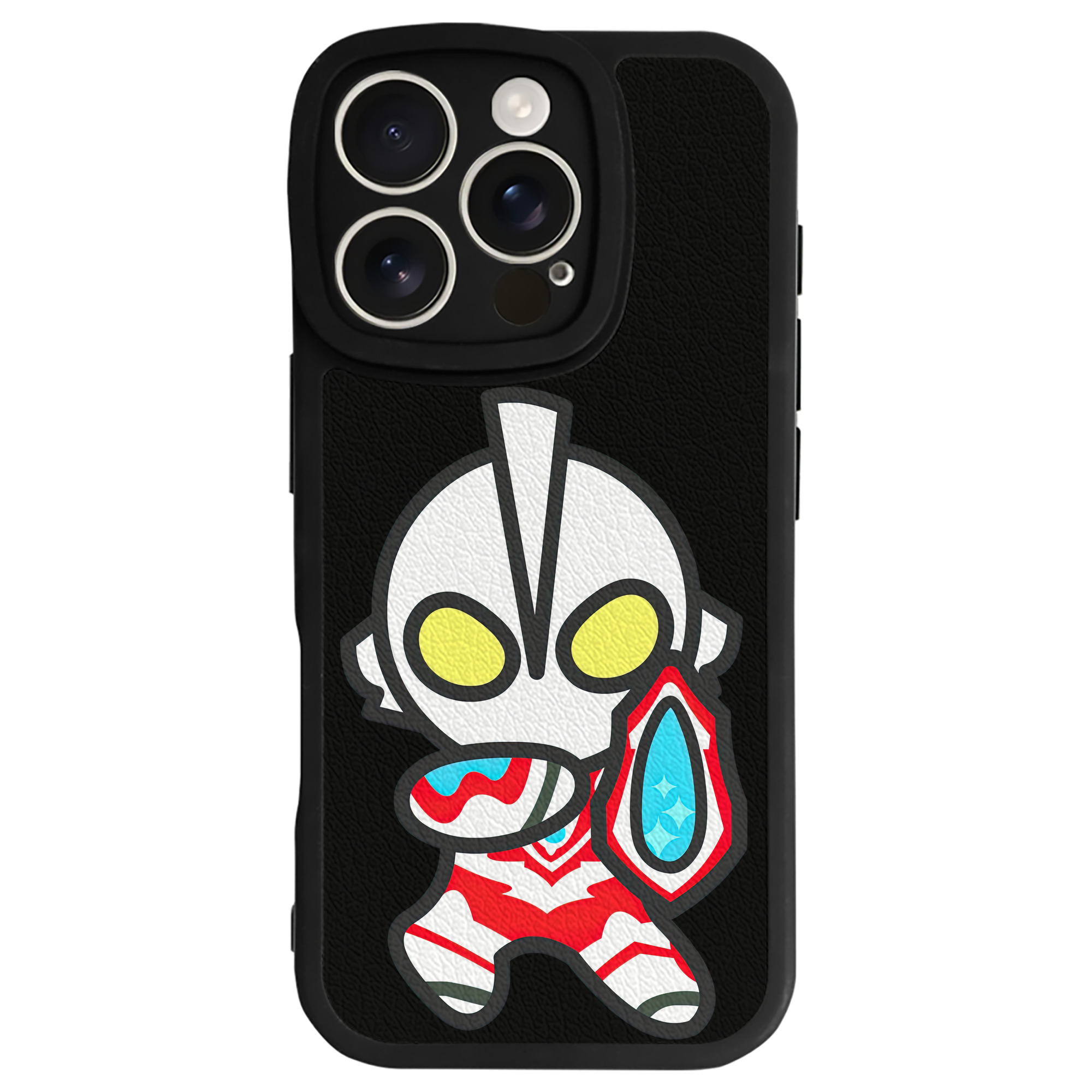 （画像用） ウルトラマン Ultraman 【iPhone 16シリーズ対応】シリコンスマホケース（レザー調） 材質：シリコン